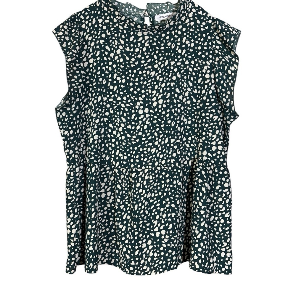 Chic Polka Dot Sleeveless Blouse